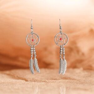Vintage Silver Dreamcatcher Earrings